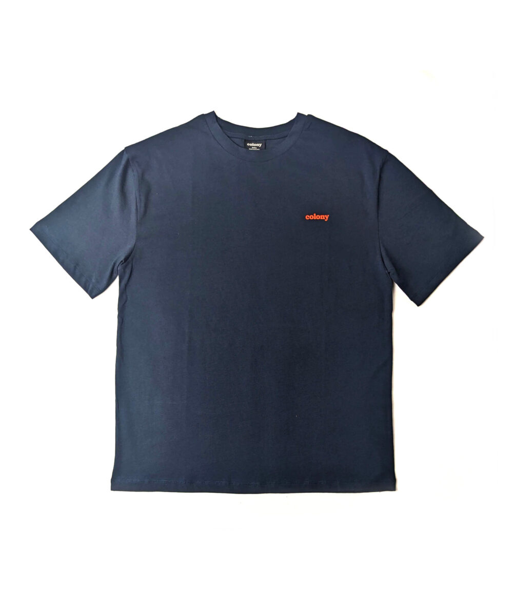 Colony Adrift Tee in Navy Front