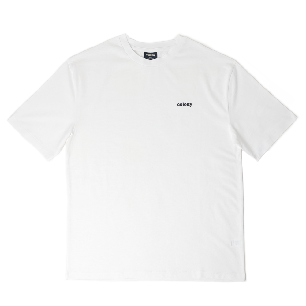 Oversized CLassic Tee in White Front
