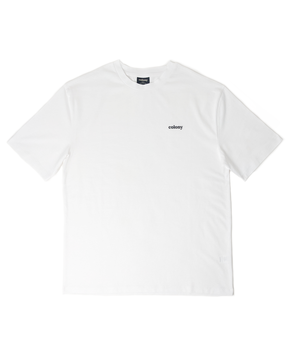 Oversized CLassic Tee in White Front