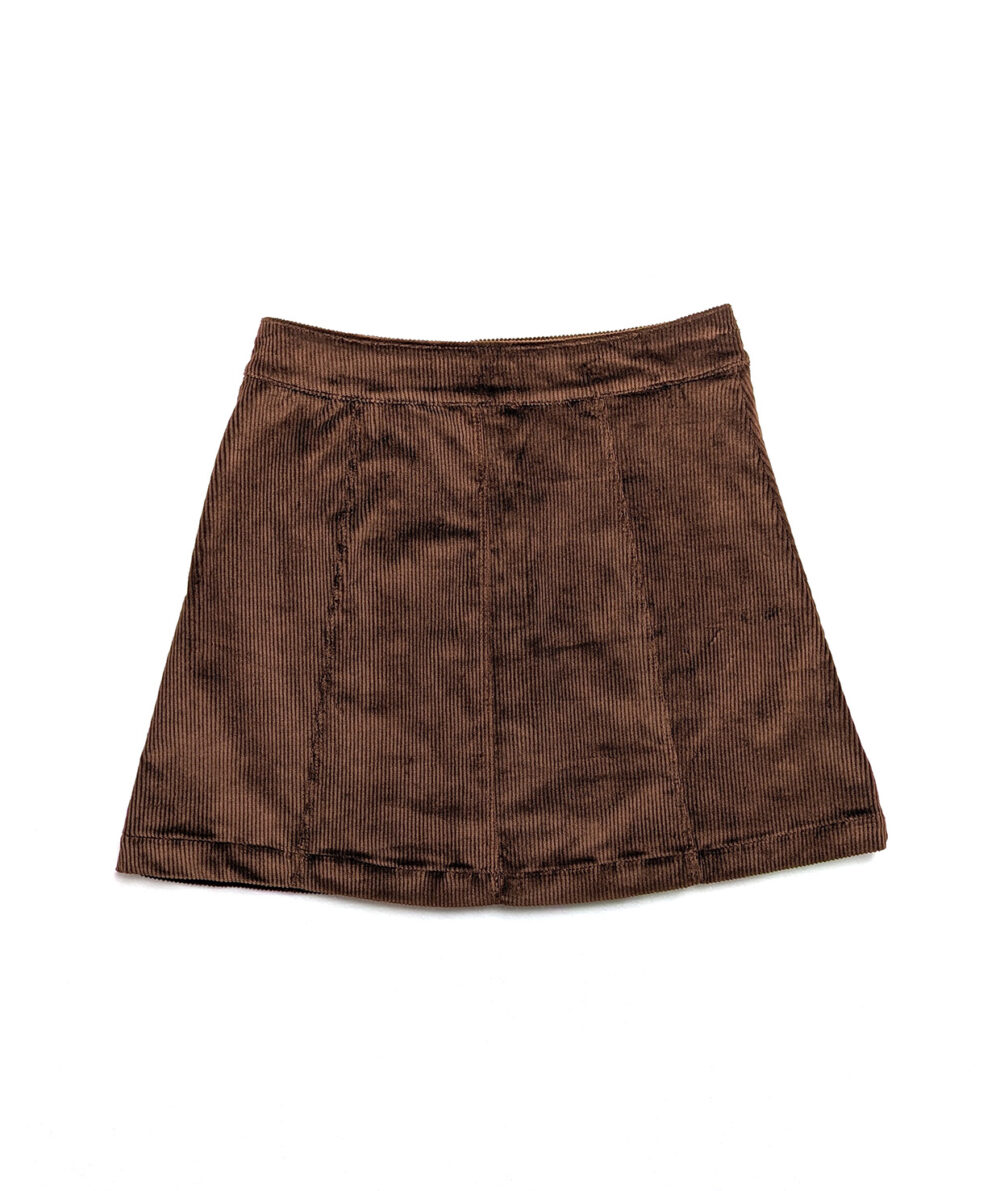 womens-corduroy-skirt-chocolate-brown-back