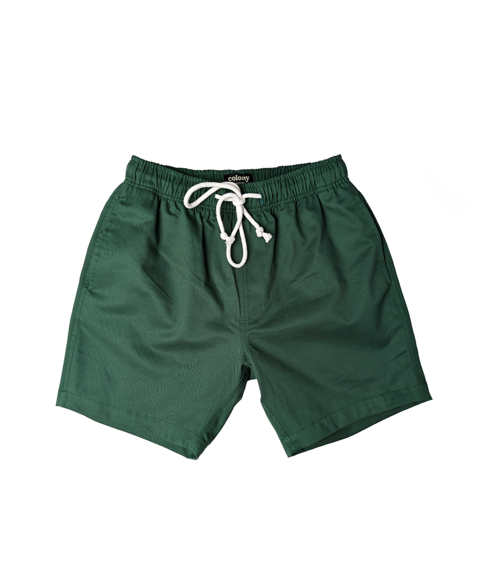 colony mens urban short hunter green front