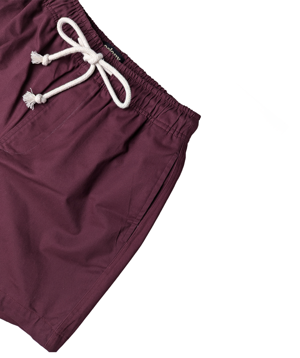 colony mens urban short burgundy front close up