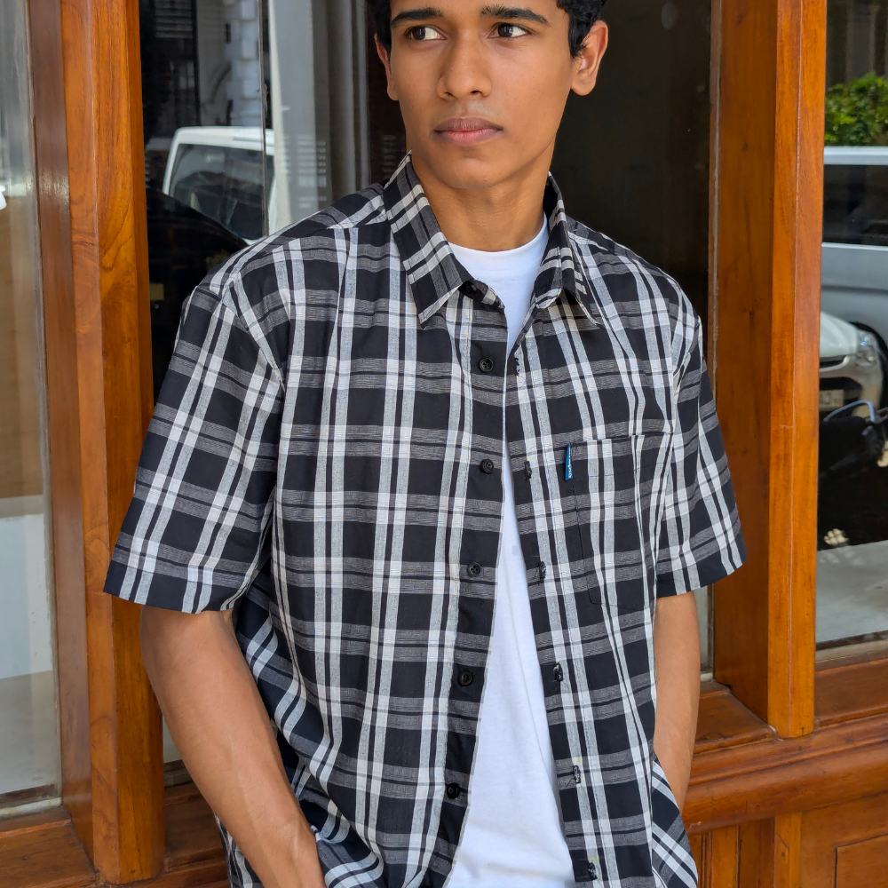 mason-boxy-check-shirt-black-front