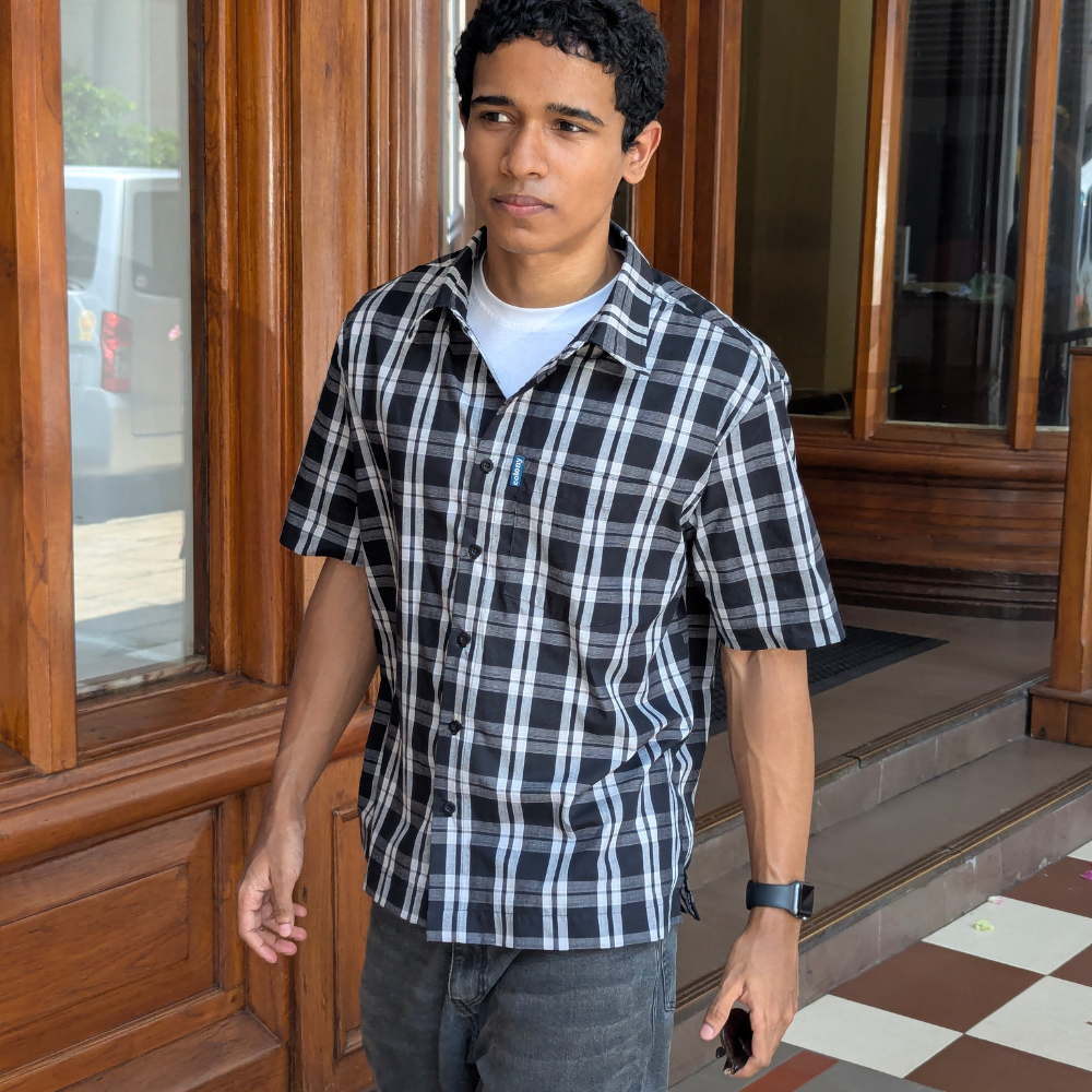 mason-boxy-check-shirt-black-front